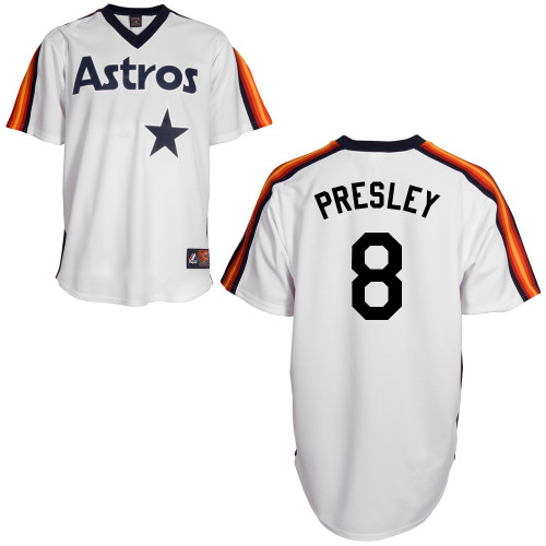 Alex Presley #8 Youth Baseball Jersey-Houston Astros Authentic Home Alumni Association MLB Jersey